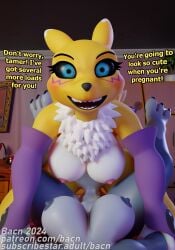 1futa 1girls 2024 3d absurd_res anthro anthro_only areola bacn bandai_namco big_breasts black_sclera blush bodily_fluids breasts canid canine claws crazy_eyes cum cum_in_pussy cum_inside detailed_background dialogue dickgirl digimon digimon_(species) digital_media_(artwork) duo english_text erection female female/futanari female_only female_penetrated female_pov first_person_view fox fur futanari futanari/female genital_fluids genitals gynomorph gynomorph/female gynomorph_penetrating hi_res huge_breasts impregnation_attempt insane intersex intersex/female intersex_penetrating lesbian looking_at_viewer mammal nipples nude open_mouth penetration penile penis questionable_consent renamon renamon_(bacn) sex smile taker_pov teeth text vaginal_penetration white_body white_fur yellow_body yuri