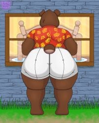 big_ass bubble_butt huge_ass kumabear357 naughty_bear naughty_bear_(character)