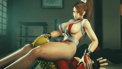 3d animated asphyxiation blueaurora3 defeated facesitting forced headscissor headscissors karin_kanzuki king_of_fighters knocked_out large_penis loincloth loincloth_aside mai_shiranui ninja pov rape ryona sound strangling street_fighter suffocation thick_thighs video