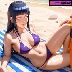 ai_generated anus_exposed beach beach_towel blonde_female blonde_hair blonde_hair_female exposed_ass female female female_only hair_over_one_eye hyuuga_hinata naruto naruto_(series) naruto_shippuden ponytail presenting_hindquarters presenting_pussy pussy_exposed ripped_clothing ripped_pants ripped_swimsuit seaside short_hair solo_female swimsuit tagme zonbiov34