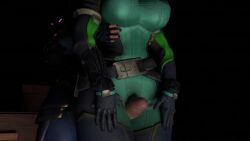 1futa 1girls 3d animated blender bodysuit bouncing_breasts breasts clothed clothed_sex from_behind futanari grabbing grabbing_from_behind matty_vd no_sound penis reyna_(valorant) sex standing standing_sex thigh_sex valorant video viper_(valorant)