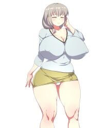 1girls big_breasts big_thighs bokuman breasts busty clothed clothed_female clothing female female_only gigantic_breasts huge_breasts huge_thighs large_breasts large_thighs massive_breasts mature_female milf standing thick_thighs thighs uzaki-chan_wa_asobitai! uzaki_tsuki voluptuous waifuhub