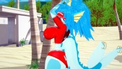 3d 3d_model anthro beach eeveelution female generation_1_pokemon koikatsu koikatsu! lifeguard pokemon pokemon_(species) pokemon_rgby splash_(vap_enjoyerts) splashnsfw vaporeon