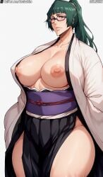 1girls ai_generated ass big_ass big_breasts big_butt bleach bleach:_the_thousand-year_blood_war booty breastless_clothes breastless_clothing breasts crossover curvaceous curvy_female daulawkins female female_only high_resolution huge_ass jujutsu_kaisen large_ass large_breasts nipples solo thick_thighs thighs wide_hips zenin_maki