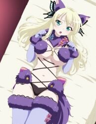 1girls ai_generated big_breasts blonde_female blonde_hair blonde_hair blonde_hair_female catgirl civitai female female_focus haganai hair_ornament huge_breasts large_breasts long_hair nochekaiser881 oppai pale pale-skinned_female pale_skin sena_kashiwazaki tagme voluptuous voluptuous_female