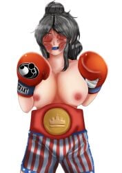 1female 1girls 2023 after_fight american_flag_legwear american_flag_shorts areola areolae azasket bare_shoulders beaten beaten_up big_boobies big_breasts big_titties black_hair black_hair_female boobs_bigger_than_head boxers boxing boxing_gloves boxing_gloves_only boxing_shorts boxing_stance boxing_trunks breasts_bigger_than_head bruise bruise_on_face bruised bruised_eye bruised_face bruises celebrating celebration championship_belt cleavage closed_eyes commission commission_art crown curvaceous curvaceous_body curvaceous_female curvaceous_figure curvaceous_hips curvy curvy_body curvy_female curvy_figure digital_art digital_drawing digital_drawing_(artwork) digital_media digital_media_(artwork) digital_painting_(artwork) female fight fighter fighting fighting_stance gold_(metal) hair_bun hairbun huge_boobies huge_boobs huge_breasts huge_titties mouthguard nipples one_eye_closed original original_character punched punched_in_face qwaser88 red_boxing_gloves round_boobies round_boobs round_breasts round_tits round_titties shiny shiny_body shiny_breasts shiny_hair shiny_skin shiny_tits smile smiley_face smiling stye sweat sweating sweaty sweaty_body sweaty_boobs sweaty_breasts sweaty_tits swelling swole swollen thick thick_body thick_boobies thick_boobs thick_breasts thick_tits thick_titties title_belt tits_bigger_than_head topless topless_boxing topless_female victorious victory white_background winner