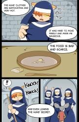 1boy 4girls bluebirdoasis estenia_(bluebirdoasis) female imminent_sex male nun nun_outfit tagme