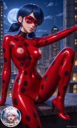 ai_generated ai_signature blue_eyes building female female_focus illyfurina ladybug_(character) latex_clothing looking_at_viewer marinette_dupain-cheng mask masked_female miraculous_ladybug night_sky nipples_visible_through_clothing pixai pussy seducing seduction seductive seductive_body seductive_eyes seductive_gaze seductive_look seductive_mouth seductive_pose seductive_smile sitting small_boobs small_breasts smile spread_leg stable_diffusion suit superheroine waifu waifu_diffusion watermark woman_focus woman_only