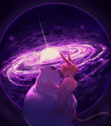 after_anal alien animal_ears blonde_hair cum_in_pussy femboy furry furry_on_human galaxy gay gay_anal gay_domination kissing polar_bear purple_background riding size_difference tottalyaw31rd0 yaoi