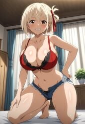 ai_generated arisato_yu big_breasts bra lycoris_recoil nishikigi_chisato