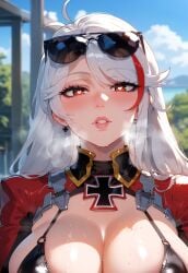 ai_generated azur_lane lips looking_at_viewer miyuai prinz_eugen_(azur_lane) ready_to_fuck