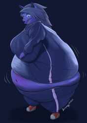 big_breasts blueberry_inflation breasts dreamiestdragon female furry hellhound helluva_boss huge_breasts loona_(helluva_boss) tagme thick_thighs wide_hips