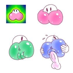 anus ass balls blush cherbil female female_focus ice_cherbil jk-kino male mario_(series) nintendo paper_mario penetration penis poison_cherbil puffy_pussy pussy straight vaginal_penetration video_games white_background