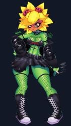 1girls anthro anthrofied ass breasts breasts eyeshadow female flora_fauna freckles galo_78 goth goth_girl plant plant_girl plant_humanoid plantie plants_vs._zombies plants_vs_zombies popcap_games pussy sharp_teeth solar_flare_(pvz) sunflower_(pvz)