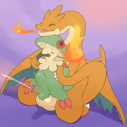 2boys argon_vile balls_touching big_testicles breloom charizard closed_eyes cum cum_while_penetrated cumshot ejaculation fire gay grabbing huge_penis humanoid_penis interspecies larger_male long_neck male male_only male_penetrating mega_charizard_y mega_evolution nintendo on_top open_mouth orgasm orgasm_face partially_retracted_foreskin penetration penis pokémon_(species) pokemon pokemon_(species) pokemon_rse pokemon_xy reverse_cowgirl_position scalie sex size_difference smaller_male stomach_bulge tail_grab testicles uncut video_games waist_grab yaoi