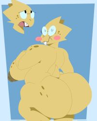 alphys anthro areolae ass big_ass big_breasts breasts bubble_butt busty dat_ass dinosaur fat_ass glasses hoovedleader huge_ass huge_breasts large_ass large_breasts looking_at_viewer looking_back nipples nude nude_female tail thick_ass thick_thighs undertale wide_hips