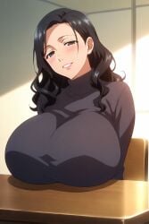 ai_generated big_breasts gigantic_breasts huge_breasts teacher ultrahentaisai