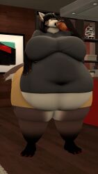 bbw big_breasts breasts cleavage female furry huge_breasts kingofthekabuto overweight queenofthekabuto ssbbw tagme thick_thighs wide_hips