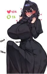 big_breasts big_penis boner bulge bulge_through_clothing bulge_under_clothes busty dress erect_penis erection erection_under_clothes erection_under_skirt futa_only futanari hard_on hololive hololive_english huge_breasts huge_cock hung hung_futa large_breasts long_penis ouro_kronii ouro_kronii_(maid) penis_under_clothes penis_under_skirt skirt tagme tenting throbbing throbbing_penis unbeller virtual_youtuber vtuber