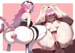 1boy 1girls anal anal_addiction anal_insertion anal_invitation anal_penetration anal_sex anal_suggest animal_ears animal_tail areolae ass big_ass breasts buttplug buttplug_in_ass dark-skinned_male dark_skin duo female female_focus female_penetrated full_nelson full_nelson_(legs_held) full_nelson_anal heart_buttplug high_heels hololive hololive_english hololive_english_-justice- interracial italian kokoe light-skinned_female light_skin long_hair looking_pleasured male male/female male_penetrating male_penetrating_female nipples panther_ears panther_girl panther_tail penetration penis penis_in_ass pink_hair pleasured pussy raora_panthera sex sex_toy sex_toy_in_ass straight tail unseen_male_face virtual_youtuber