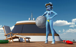 1girls 2014 3d aayla_secura alien alien_girl artist_name bare_shoulders big_breasts bikini bikini_top blue_skin busty chair clone_wars curvy day death_star_beach_ball detailed_background erect_nipple erect_nipples ewok_floating_tire eyelashes female female_only front_view half-dressed half_dressed hand_on_hip hands_on_hip hands_on_hips headgear high_heels holding_object hourglass_figure humanoid jedi jedi_master kondaspeter looking_at_viewer mammal no_bra open_mouth outdoor outside pose posing purple_lips shadow shiny shiny_skin solo star_wars swimsuit thong topless twi'lek umbrella voluptuous water wide_hips yellow_eyes