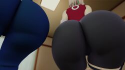 2girls animated ass ass_focus big_ass bike_shorts double_ass_focus duo_focus fat_ass huge_ass hyuuga_hinata jiggling_ass kishi kishi3d massive_ass naruto naruto_(series) naruto_shippuden pov sakura_haruno shaking_ass spandex spandex_shorts tagme thick_ass tight_clothes tights twerk twerking video viewer_pov