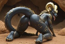 ai_generated anthro anthroguy anthropomorphic anus ass ass_focus back_view beautiful big_breasts breast_focus breasts breasts_out breeding_request curvy_female curvy_figure draconic dragon dragon_girl dragon_humanoid female female_anthro female_focus female_only flirting flirting_with_viewer furry gold high_quality high_resolution horny horny_female impregnation_request in_heat inviting_to_sex kneeling kulve_taroth large_breasts looking_at_viewer monster monster_girl monster_hunter monster_hunter_world muscular muscular_female nude nude_female on_all_fours ready_for_sex ready_to_fuck scales scalie scalie_female scalie_humanoid scalie_only seductive seductive_look seductive_smile sexy sexy_body sexy_female sexy_pose tits_out tounge_out upper_body upper_body_focus vagina voluptuous voluptuous_female wet_pussy