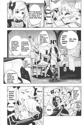 comic corrin_(fire_emblem) corrin_(fire_emblem)_(male) doujin drill_hair elise_(fire_emblem) english_text fire_emblem fire_emblem_fates monochrome page_1 peter_mitsuru pinpoint room sleeping unofficial_translation