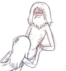 adventure_time beard betty_grof blush cartoon_network naked oral_sex simon_petrikov straight sweating tagme tagme_(artist)