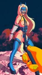 blonde blazer from dispatch (game) by lolguyboy