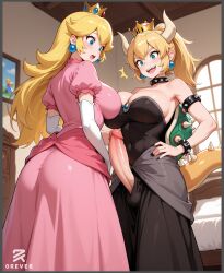 bowsette from mario (series) by 0rever