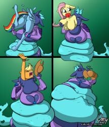 anthro anthro_pred anthro_prey apple apple_in_mouth applejack_(mlp) ass belly big_ass big_breasts boob_window bound bound_wrists breasts changeling chubby cleavage comic dated female female_pred female_prey fluttershy_(mlp) friendship_is_magic grabbing_another's_breast hasbro heart-shaped_boob_window heart_pasties huge_breasts hyper hyper_belly hyper_throat_bulge multiple_girls multiple_prey my_little_pony my_little_pony_friendship_is_magic nipples nude nude_female omny87 oral_vore pegasus plump pony rainbow_dash_(mlp) revealing_clothes rope same_size_vore sektiss struggling struggling_prey subscribestar_url swallowing thick_thighs twilight_sparkle_(mlp) underboob unicorn unwilling_prey url vore vore_belly vore_comic