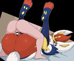 animated anthro ass biped blue_body blue_fur blush bodily_fluids censor_bar censored cinderace cum cum_in_pussy cum_in_vagina cum_inside duo female fur generation_8_pokemon genital_fluids genitals human human_on_anthro interspecies lagomorph leporid male male/female mammal mating_press multicolored_body multicolored_fur nintendo penetration penile penile_penetration penis pokemon pokemon_(species) pokephilia rabbit red_body sex sky_necko small_penis small_penis_adoration smile tail vaginal_penetration vulva white_body white_fur white_tail yellow_body yellow_fur