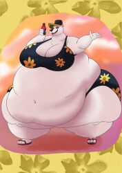 1girls 2024 2d 2d_(artwork) 2d_artwork anthro baseball_cap bear bear_girl bearimore big_breasts bikini bikini_bottom bikini_top breasts cap chubby chubby_female cleavage digital_art digital_drawing_(artwork) digital_media_(artwork) fat fat_female female furry furry_female hat itsyairishboi obese obese_female polar_bear soda soda_bottle solo swimsuit tagme the_adventures_of_corduroy ursid ursine white_fur