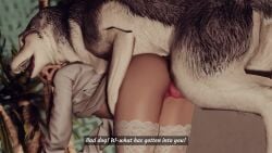 3d animated asking_for_it asking_for_sex ass_focus belly_bulge bent_over big_ass big_breasts big_butt big_knot big_penis big_thighs blonde_hair canine canine_on_human canine_penis deep_penetration dog female_on_feral feral feral_on_female feral_on_human feral_penetrating feral_penetrating_human from_behind horny horny_female human_on_feral human_penetrated indoors knot knotted_penis legs_up light-skinned_female long_hair longer_than_2_minutes longer_than_30_seconds longer_than_one_minute lying lying_on_back moaning_in_pleasure sexy_body skyrim skyrim4ever sound stockings tagme thick_ass thick_thighs vagina vaginal_insertion vaginal_penetration vaginal_sex video white_stockings zoophilia