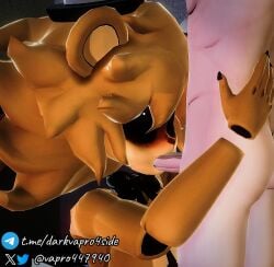 3d 3d_(artwork) 3d_model 3d_render animatronic animatronic_female animatronic_girl animatronics bandage bandages bear bear_ears bear_girl big_breasts black_bikini black_bra black_eyes black_nails blowjob blowjob_face blowjob_only blush blush_lines blushing_female cally3d cryptiacurves fap_nights_at_frenni's female female_focus female_on_top female_penetrated five_nights_at_freddy's fluffy fluffy_chest fluffy_ears fluffy_hair fnaf fredina's_nightclub furry furry_breasts furry_ears furry_female furry_with_non-furry golden_freddy_(fnaf) golden_fredina_(cally3d) hair hat large_breasts looking_at_another looking_at_partner looking_up male male/female male_penetrating robot robot_girl robot_humanoid scottgames sex sexbot type_0 vapro4 yellow_body yellow_fur yellow_hair yellow_skin