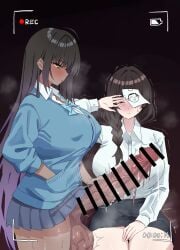 1futa 1girls 2d 2d_(artwork) absurdly_large_cock balls big_balls big_testicles black_hair blue_archive blue_cardigan blush blushing_futa braid braided_hair braided_ponytail breasts brown_hair brunette cardigan censor_bar censored censored_genitalia censored_penis chocolate_and_vanilla closed_eyes closed_eyes_smile closed_mouth clothed clothed_female clothed_futa cock color colored dark-haired_female dark-skinned_futa dark-skinned_futanari dark_hair dark_skin dick dickgirl dickgirl/female erection erection_under_skirt female female_sensei_(blue_archive) female_sensei_(blue_archive)_(xipa) full-package_futa futa_with_female futanari hand_in_shirt hand_on_dick hand_on_penis huge_balls huge_breasts huge_cock intersex karin_(blue_archive) karin_(school_uniform)_(blue_archive) kree_circle large_balls large_breasts large_cock large_dick large_penis large_testicles light-skinned_female light_skin long-haired_futa long_hair looking_at_penis multicolored_hair no_panties no_panties_under_skirt no_underwear open_eyes partially_clothed partially_clothed_futa penis penis_under_skirt ponytail precum precum_drip precum_on_penis precum_string purple_hair recording recording_frame recording_video school_uniform sensei_(blue_archive) sexual_tension shirt shivering simple_background skirt sweating sweaty_balls sweaty_body sweaty_penis teacher_and_student testicles thick_thighs tremble_spikes trembling twitching twitching_balls twitching_penis two-tone_hair vein veins veins_on_dick veiny veiny_balls veiny_penis veiny_testicles very_long_hair white_shirt yellow_eyes
