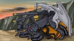 16:9 1_eye anal anal_sex blue-eyes_white_dragon cannon cliff desert digital_drawing_(artwork) digital_media_(artwork) digital_painting_(artwork) dragon duel_monster feral group group_sex gummi_art gundam gundam_seed hi_res jet_engine machine male male_only male_penetrated mecha mecha_focus mobile_suit mythological_creature mythological_scalie mythology outside outside_sex painting_(artwork) penetration ranged_weapon scalie sex standing_on_another tmf/a-802_bucue tracked_vehicle train_position trio weapon widescreen wings yu-gi-oh!