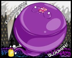1girls 2023 2d air_inflation air_pump artist_name blimp color colored detailed detailed_background digital_media_(artwork) embarrassed english_text female female_focus female_only full_body gloves hair hat headgear hi_res hyper hyper_inflation inflation inflation_fetish intelligent_systems mario_(series) nintendo onomatopoeia p-balloon paper_mario paper_mario:_the_thousand-year_door pink_hair purple_body rubberrubee shadow_siren shiny_skin solo solo_female solo_focus striped_hat super_mario_bros. text twitter_username vivian_(paper_mario) white_gloves witch_hat