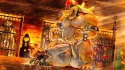 7boys absurd_res activision anthro anthro_on_anthro armband asgore_dreemurr ball_gag being_watched blindfold blonde_hair bodily_fluids bowser bracelet brick_floor brick_wall brown_body chains champa chastity_cage chastity_device clothing collar crash_(series) cuffs_(clothing) cum cum_inside degradation dingodile dragon_ball dragon_ball_super dungeon duo erection fat fat_belly fat_male fire furry furry_male furry_only gag gay gay_sex genital_fluids genitals giran group hair hi_res jewelry koopa koopa_troopa leaking_cum light looking_at_another male male/male male_only mario_(series) moobs moonwulf moonwulf_(character) multicolored_body musclegut muscular musk musk_cloud nintendo nipples orange_body overweight overweight_male penis penis_in_anus penis_poking_out penis_through_leghole pink_nipples plate prison_bars purple_body red_hair reptile restrained robe rough_sex scalie sex shell spiked_armband spiked_bracelet spiked_collar spiked_shell spikes spikes_(anatomy) tan_nipples thick_thighs two_tone_body undertale_(series) voyeur wall_(structure) white_body yaoi yellow_body