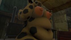 3d 3d_model anthro anthro_female anthro_only bbw big_areola big_breasts black_and_white boobs_out bovine breasts breasts_out chubby chubby_anthro chubby_belly chubby_female chubby_furry cow_girl cow_print fat fat_anthro fat_female fat_fetish female female_anthro female_focus female_only furry furry_female furry_focus hands_on_breasts obese pink_nipples side_view solo solo_anthro solo_female solo_focus tits_out vr vr_media vrc vrchat vrchat_avatar vrchat_media vrchat_model yiff