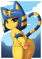 ankha from animal crossing by gi0