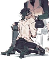 1cuntboy 2boys 2d_(artwork) arcane arcane_jayce arcane_viktor back_view background bent_knees blushing boots brown_hair chair chair_sex clitoral_masturbation clitoral_stimulation clitoris clothed_sex clothes clothing cock color colored cozy cum cumming cunt cuntboy cuntboy_on_male cuntboy_penetrated disabled_male dripping dripping_cum dripping_pussy feet fucking fucking_good_and_hard fully_clothed fully_clothed_male gay gay_male gay_sex glasses grinding grinding_on_penis grinding_through_clothes groan intersex jayce jayce_talis jayvik jeje_(dmmd_jj) league_of_legends light-skinned_male lips long_hair male male/male male_only masturbating masturbation masturbation_through_clothing moaning moaning_in_pleasure penis pussy pussy_lips pussy_through_clothing sex shoes short_hair size_difference skinny_male soaked_clothes soaked_pussy spread_legs spreading stepped_on stepping_on_genitals suit suit_and_tie suit_jacket tdick thighs trans_boy trans_man transgender transgender_male transgender_man transmasc twink vagina vaginal_sex viktor_(league_of_legends) vulva yaoi