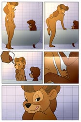 age_difference anthro ass bathing bathroom bathtub bear breasts comic disney duo female half-closed_eyes handjob inside kit_cloudkicker looking_at_another looking_back male mammal mature_female nude older_female partially_submerged penis penis_grab rebecca_cunningham rebeccarains seductive sex size_difference straight talespin tongue tongue_out water younger_male