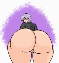 1girls animated animated_gif anus anus_peek ass ass_bigger_than_head ass_focus big_ass bottomless capcom clapping_ass clapping_cheeks clothing darkstalkers female female_focus female_only from_behind gif huge_ass jacket lilith_aensland looking_at_viewer looking_back purple_hair pussy red_eyes short_hair smile solo solo_female solo_focus succubus thick thick_ass thick_thighs twerking x_yarita