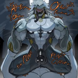anal anal_sex android anon anonymous_male apzapuru banyue_(zenless_zone_zero) bara blush blush_lines erection gay gay_anal gay_domination gay_sex muscular muscular_anthro muscular_male open_mouth penis precum precum_drip precum_dripping precum_on_body precum_string riding riding_cock riding_penis robot robot_anthro robot_boy robot_humanoid robot_penis testicles tongue tongue_out uncensored zenless_zone_zero