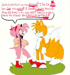 amy rose from archie comics by teztaz