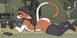 2025 anthro anthro_female areola areola_slip areolae areolae_slip army army_uniform backpack big_ass big_butt big_tail binoculars black_eyelashes black_eyeshadow black_legwear bullet cat_humanoid catgirl claweddrip dragon_ball dragon_ball_z forest fortnite fur furry furry_female gloves goku gun huge_ass huge_butt large_ass large_butt legwear lying lying_on_ground mammal_breasts meow_skulls_(fortnite) military military_cap military_clothing military_uniform pierced_nipples piercing piercings rifle shaking shaking_ass shaking_butt shooting shooting_gun small_breasts sniper sniper_rifle soldier soldier_uniform tagme tail twitter_link when_you_see_it