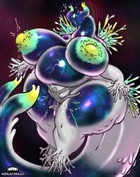 absurd_res alien areola biped breasts duo female female_penetrated heart_symbol hi_res human human_on_humanoid human_penetrating human_penetrating_humanoid humanoid humanoid_penetrated hyper hyper_breasts hyper_thighs interspecies looking_pleasured macro male male/female male_penetrating mammal multicolored_body nipples nude penetration penile penile_penetration sex size_difference space thick_thighs ze_blackball.d zeblackballd_(artist)