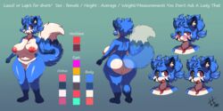 1girls 2018 4_toes 5_fingers absurd_res angry anthro anthro_only ass big_breasts big_butt black_sclera blue_fur blush breasts canine digital_media_(artwork) embarrassed eyelashes fabianoferreira female female_only fur furry furry_female furry_only hair heterochromia hi_res huge_breasts lazuli_(doggod.va) looking_at_viewer mammal model_sheet multicolored_fur navel nipples nude pink_eyes pussy red_eyes simple_background smile solo solo_female standing thick_thighs toes toto_draw voluptuous white_fur wide_hips